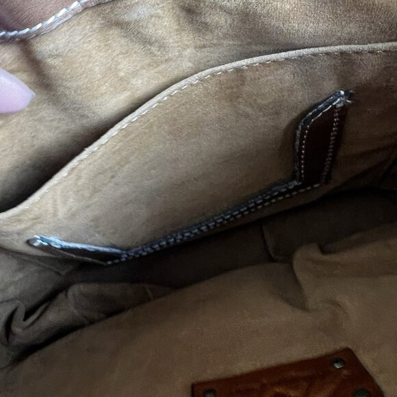 Patricia Nash Tuscania Leather Shoulder Bag Cross Body Purse Signature Map Print - Picture 10 of 15